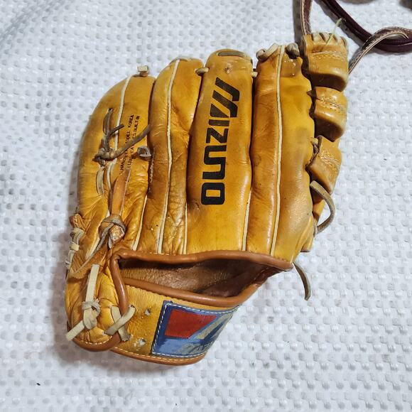 MIZUNO MM5075 LEATHER BASEBALL MITT - Picture 1 of 6